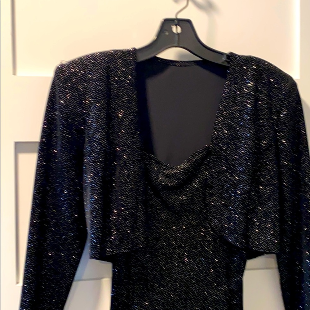 Black sparkle party dress w/jacket